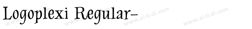 Logoplexi Regular字体转换